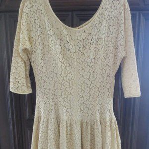 Vintage lace dress made in California in 1950's